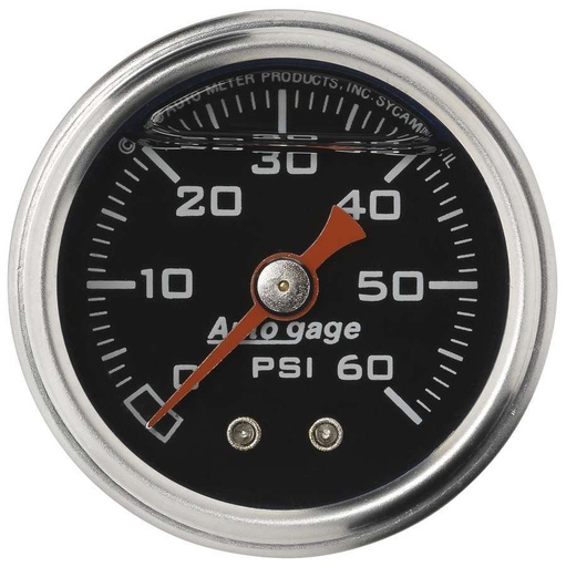 [ATM2173] AUTOMETER - 1-1/2in Pressure Gauge - 0-60psi - Black Face