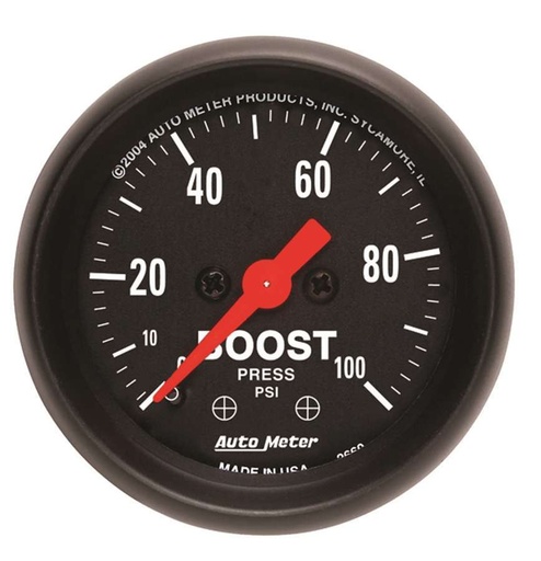 [ATM2618] Autometer - 2-1/16in Z/S Boost Gauge - 0-100psi