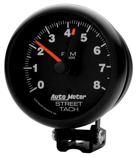 [ATM2894] Autometer - 8000 Rpm Black Tach