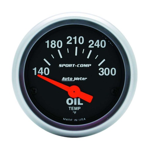 [ATM3348] Autometer - 2-1/16in S/C Oil Temp. Gauge 140-300