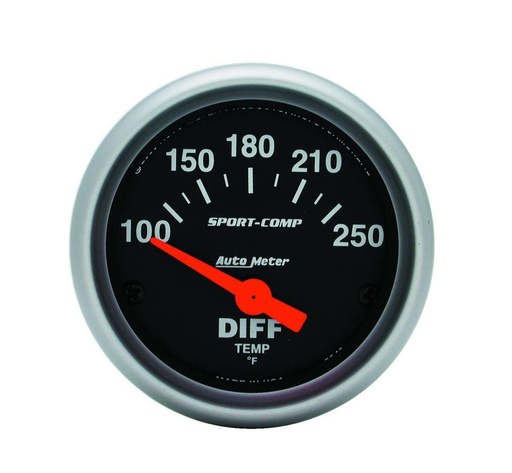[ATM3349] Autometer - 2-1/16in S/C Differential Temp Gauge