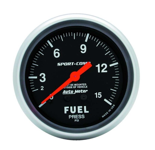 [ATM3411] Autometer - 0-15 Fuel Pressure Gauge