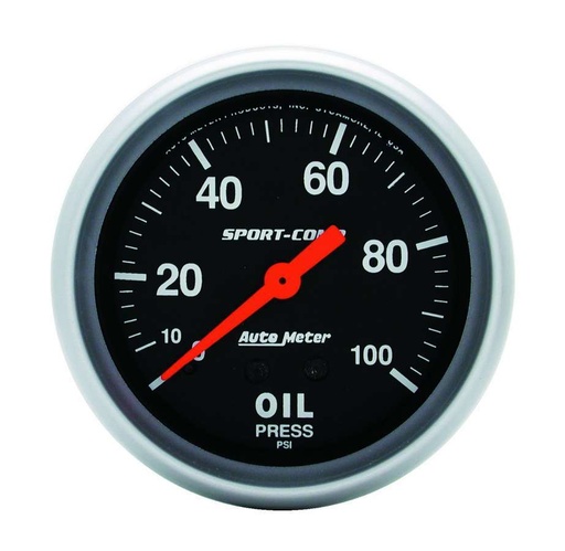 [ATM3421] Autometer - 0-100 Oil Pressure Gauge