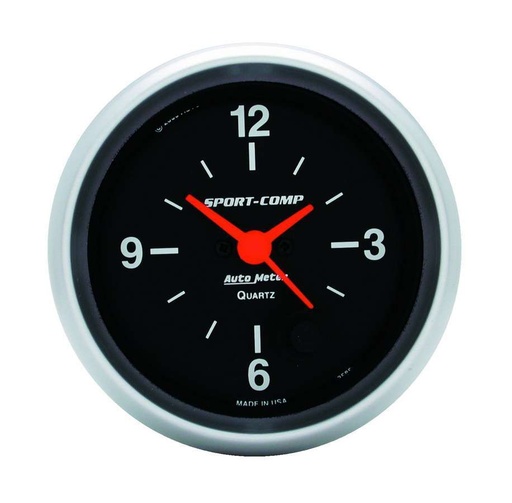 [ATM3585] Autometer - 2-5/8in S/C 12-Volt Clock