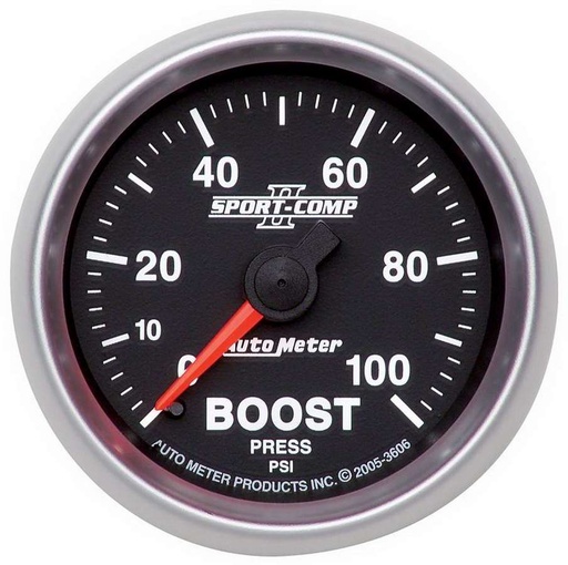 [ATM3606] Autometer - 2-1/16in S/C II Boost Gauge 0-100psi