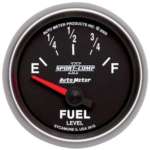 [ATM3616] Autometer - 2-1/16in S/C II Fuel Level Gauge 240-33ohms