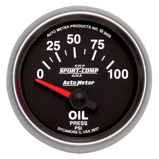 [ATM3627] Autometer - 2-1/16In S/C II Oil Pressure Gauge 0-100Psi