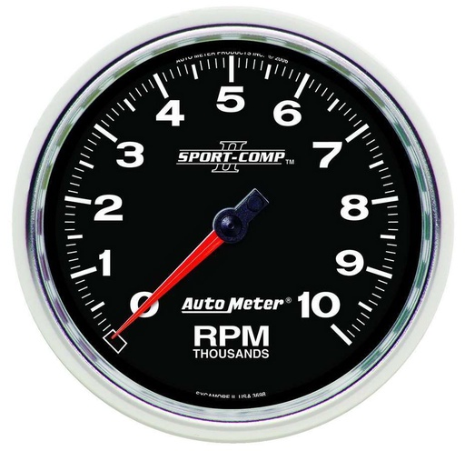 [ATM3698] Autometer - 5in S/C II In-Dash Tach 10K RPM