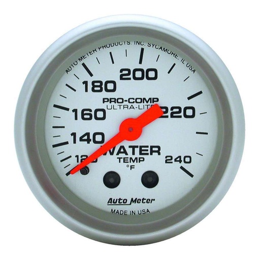 [ATM4333] Autometer - 2-1/16in U/L Water Temp Gauge 120-240