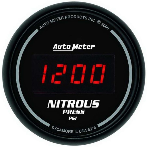 [ATM6374] Autometer - 2-1/16in Dg/B Nitrous Pressure Gauge