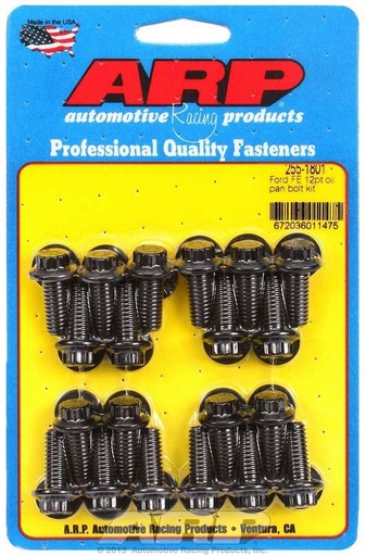 [ARP255-1801] ARP - Oil Pan Bolt Kit - 12pt. Ford FE