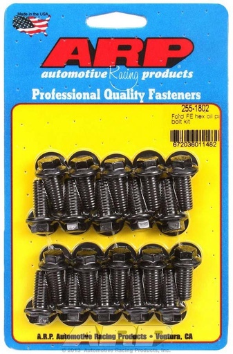 [ARP255-1802] ARP - Oil Pan Bolt Kit - 6pt. Ford FE