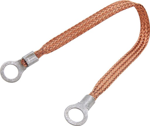 [ALL76330-18] Allstar Performance - Copper Ground Strap 18in w/ 3/8in Ring Terminals