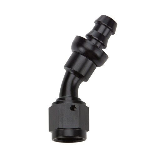 [ALL49424] Allstar Performance - Pushlock Hose End Black 30 Deg Elbow -10