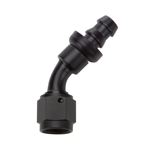 [ALL49436] Allstar Performance - Pushlock Hose End Black 45 Deg Elbow -16