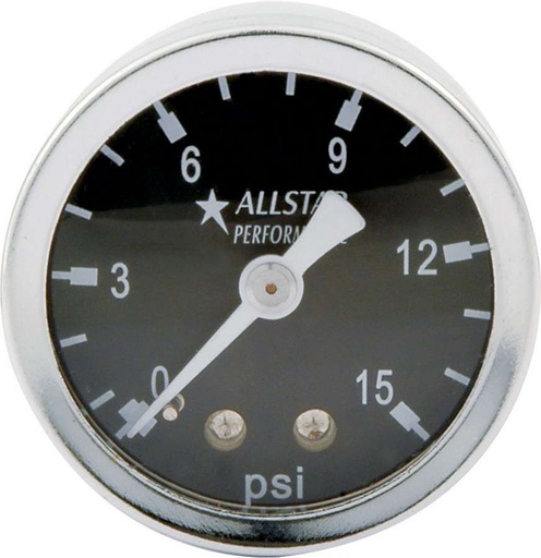 [ALL80200] Allstar Performance - 1.5in Gauge 0-15 PSI Liquid Filled