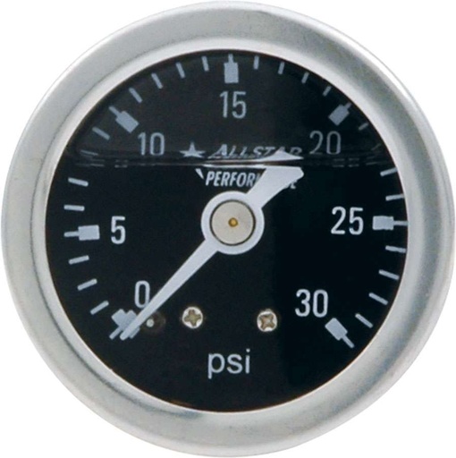 [ALL80202] Allstar Performance - 1.5in Gauge 0-30 PSI Liquid Filled