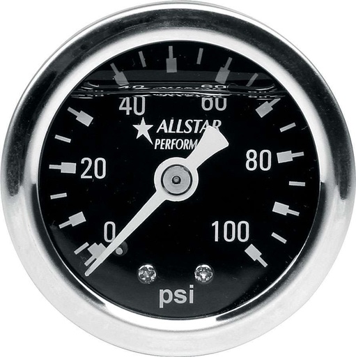[ALL80206] Allstar Performance - 1.5in Gauge 0-100 PSI Liquid Filled