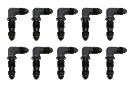[ALL50094-10] Allstar Performance - 90 Degree Bulkhead -3 Black 10pk