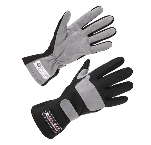 [ALL911015] Allstar Performance - Driving Gloves SFI 3.3/1 S/L Black/Gray X-Large