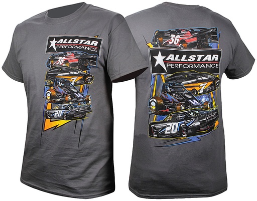 [ALL99901L] Allstar Performance - T-Shirt Dark Gray Circle Track Large