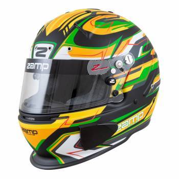 [ZAMH760C49L] Zamp Racing - Helmet Rz-70 Large Grn/Blk Sa2020/Fia8859