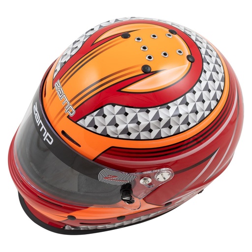 [ZAMH764C35L] Zamp Racing - Helmet RZ-62 Aramid Mix L Red/Org SA2020
