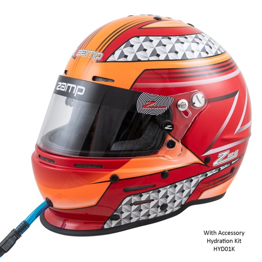 [ZAMH764C35M] Zamp Racing - Helmet RZ-62 Aramid Mix M Red/Org SA2020