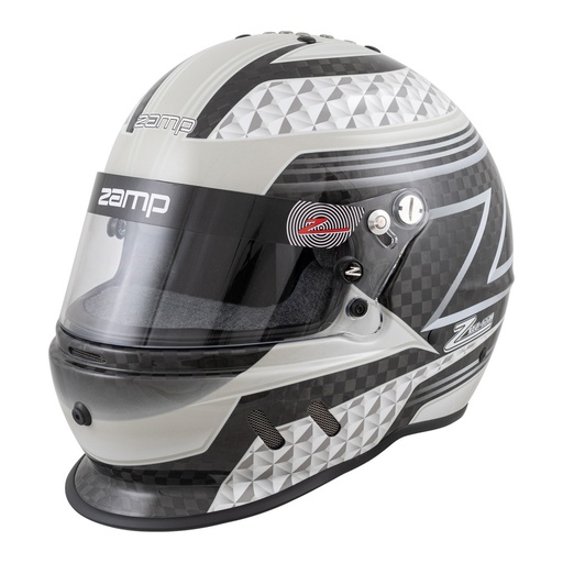 [ZAMH775C15XS] Zamp Racing - Helmet RZ-65D Carbon X-Small Blk/Gray SA2020