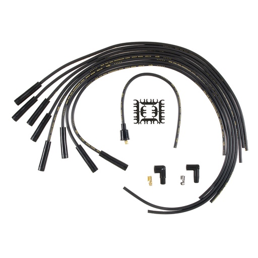 [ACL4040K] Accel - 8mm Straight End Black Universal